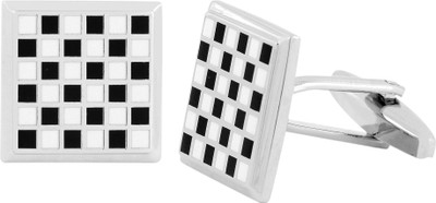 Bezel Brass Cufflink Set(Multicolor)