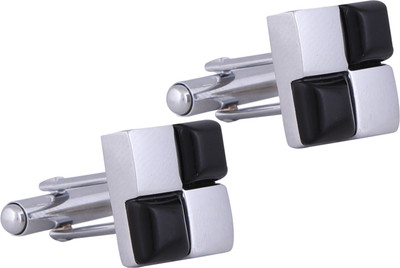 66% OFF on Tripin Brass Cufflink Set(Black, Silver) 66% OFF on Tripin Brass Cufflink Set(Black, Silver)