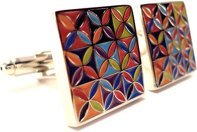 50% OFF on PELUCHE Brass Cufflink(Multicolor) 50% OFF on PELUCHE Brass Cufflink(Multicolor)