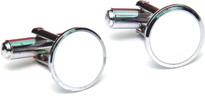 Civil Outfitters Metal cufflink(White, Silver) available at flipkart for Rs.209