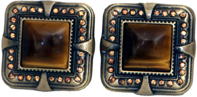 

Blacksmithh Metal Cufflink(Brown)