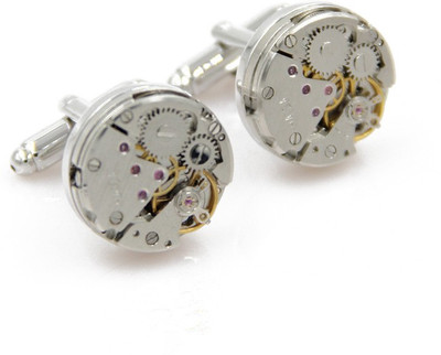 SS Copper Cufflink Set(Silver)