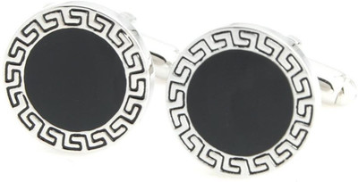 50% OFF on PELUCHE Rhodium Plated, Brass Cufflink(Black) 50% OFF on PELUCHE Rhodium Plated, Brass Cufflink(Black)