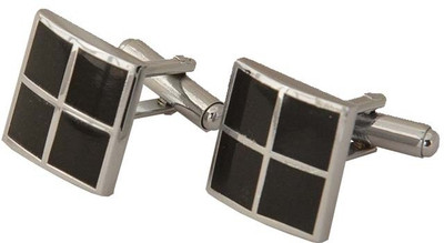 54% OFF on Topen Brass Cufflink(Beige, Black)