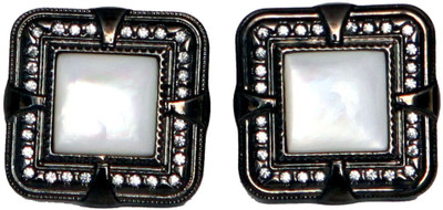 

Blacksmithh Metal Cufflink(White)