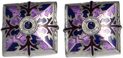 

Blacksmithh Enamel Cufflink(Purple)