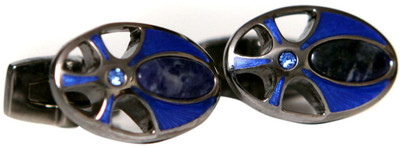 

Blacksmithh Metal Cufflink(Blue)