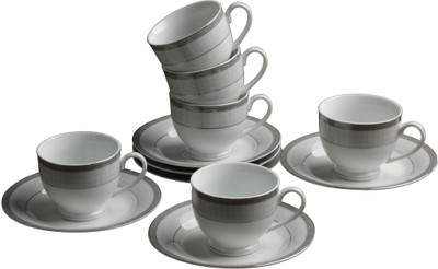 

Aditya Porcelain(White, Pack of 12)