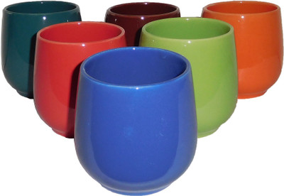 

Reddish Ceramic(Multicolor, Pack of 6)