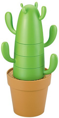 

GeekGoodies Cactus Dining Table Coffee Water Cup Set With Spoon Set Pot Plastic, Melamine(Multicolor)
