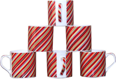

Pearl Bone China(Multicolor, Pack of 6)