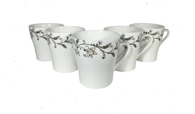 

Reddish Bone China(White, Pack of 6)