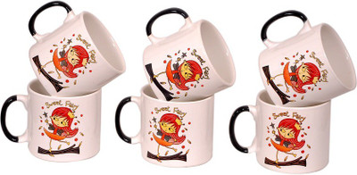 

Elite Handicrafts Ceramic(White, Pack of 6)