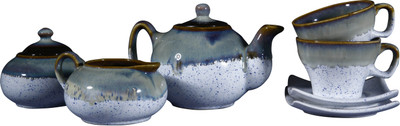 

Caffeine Gray Studio Stoneware(Grey, Pack of 7)