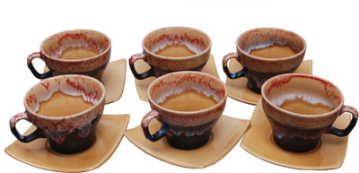 

Indeasia Srijan Stoneware(Brown, Pack of 12)