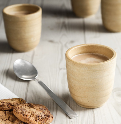 

Unravel India Hand crafted stoneware kulladh set(set of 6) Stoneware(White)