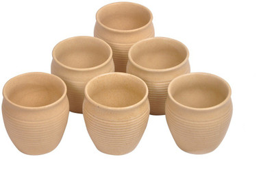 

Elite Handicrafts Ceramic(Beige, Pack of 6)