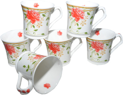 

Amazecart Bone China Tea & Coffee Cups Set of 6 Pieces (150 ml),Multi-Color Bone China(Multicolor, Pack of 6)
