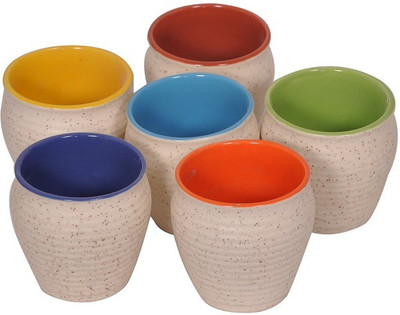 

Elite Handicrafts Ceramic(Multicolor, Pack of 6)