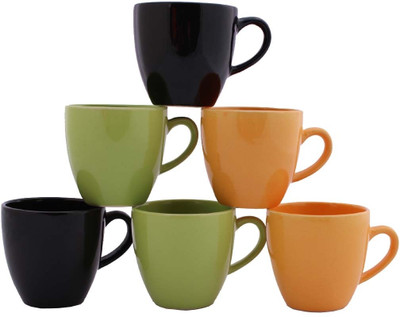 

Aarzool Ceramic(Multicolor, Pack of 6)