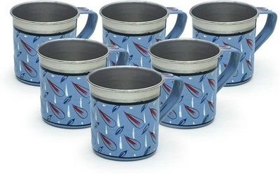 

Kaushalam Cup Set Of 6 Blue Stainless Steel(Blue, Pack of 6)