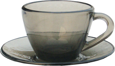 ADITYA Pack of 12 Glass(Black)