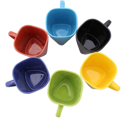

Aarzool Ceramic(Multicolor, Pack of 6)