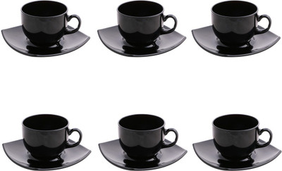

LUMINARC Melamine(Black, Pack of 6)