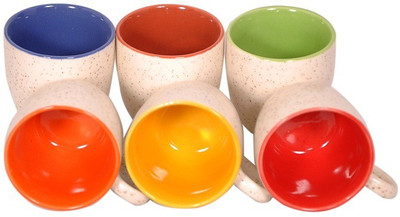 

Elite Handicrafts Ceramic(Multicolor, Pack of 6)