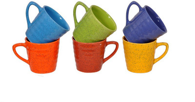 

Elite Handicrafts Ceramic(Multicolor, Pack of 6)