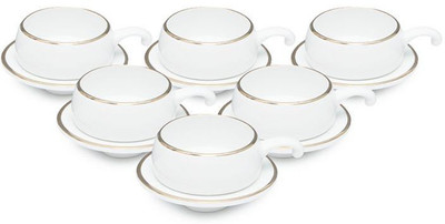 Clay Craft Pack of 12 Bone China(Multicolor)