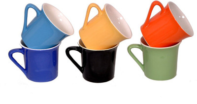

Elite Handicrafts Ceramic(Multicolor, Pack of 6)