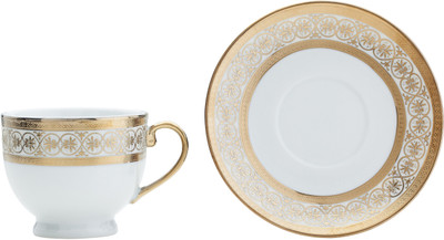 

Goldleaff Porcelain(White, Gold, Pack of 12)