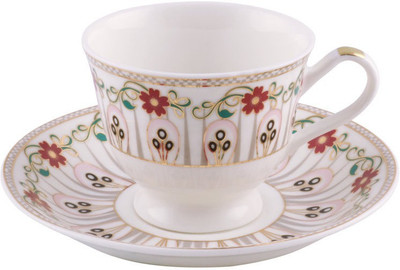 

BP Bharat 24 K Gold Bone China(Gold, Pink, Black, Pack of 12)