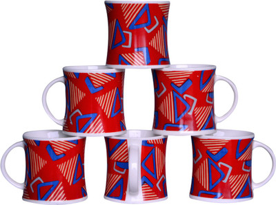 

Pearl Bone China(Multicolor, Pack of 6)