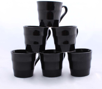 

Aarzool Ceramic(Black, Pack of 6)