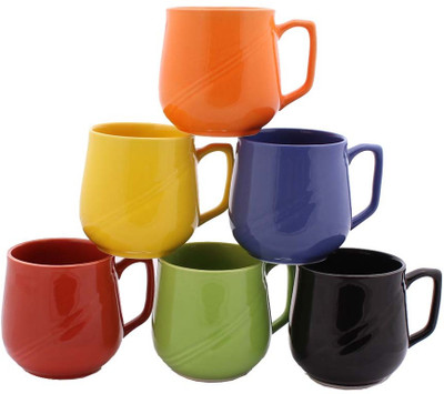 

Aarzool Ceramic(Multicolor, Pack of 6)
