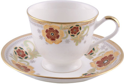 

BP Bharat 24 K Gold Bone China(Gold, Red, Green, Pack of 12)