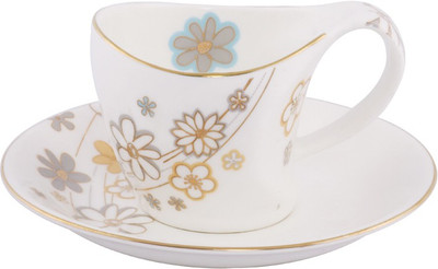 

BP Bharat 24 K Gold Bone China(Gold, Grey, Yellow, Blue, Pack of 12)