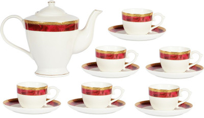 

La Platina Bone China, Porcelain(Multicolor, Pack of 13)