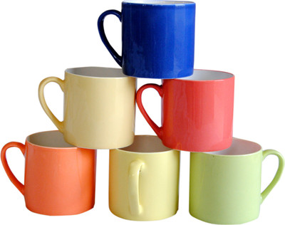 

Pearl Bone China(Multicolor, Pack of 6)