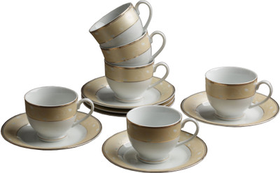 

Aditya Porcelain(White, Pack of 12)