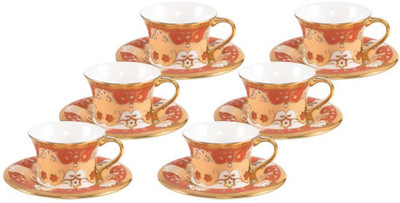 

BP Bharat Bone China(Gold, White, Pack of 12)