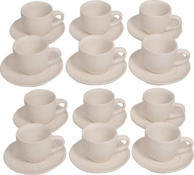 

Elite Handicrafts EHCC00133 Ceramic(White, Pack of 24)