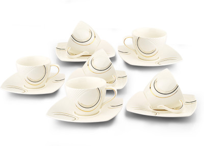 

Buono Casa Ceramic(White, Pack of 12)