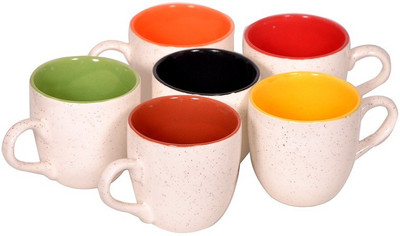 

Elite Handicrafts Ceramic(Multicolor, Pack of 6)