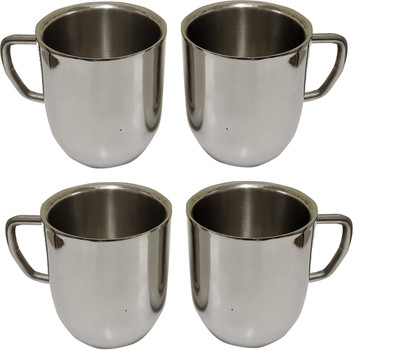 23% OFF on Dynore Pack of 4 Stainless Steel Set of 4 Double Wall large Cappucino Mugs(Steel) 23% OFF on Dynore Pack of 4 Stainless Steel Set of 4 Double Wall large Cappucino Mugs(Steel)