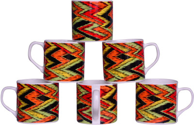 

Pearl Bone China(Multicolor, Pack of 6)