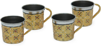 

Kaushalam Cup Set Of 4 Gold Stainless Steel(Gold, Pack of 4)