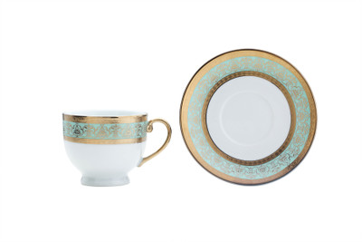 

Goldleaff Porcelain(Green, Gold, Pack of 12)